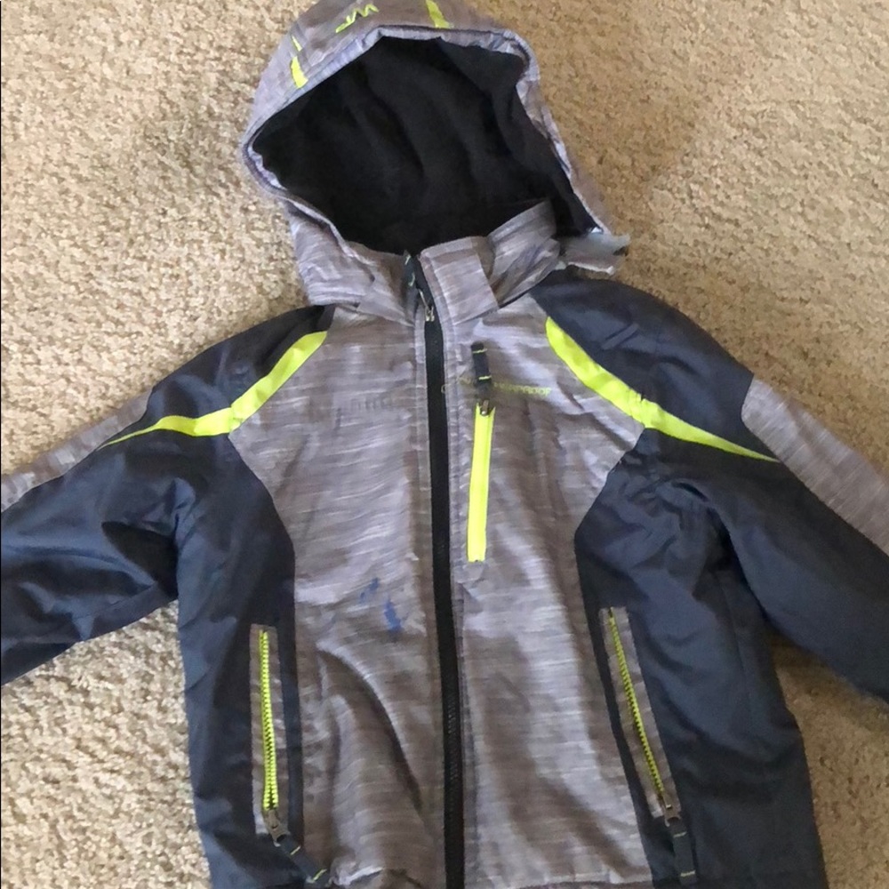 Hooded fleece lined winter coat